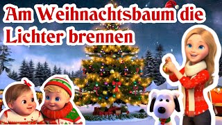 Am Weihnachtsbaum die Lichter brennen 🎄 Klassisches Weihnachtslied für Kinder amp Familie 🌄 [upl. by Adnaluy902]