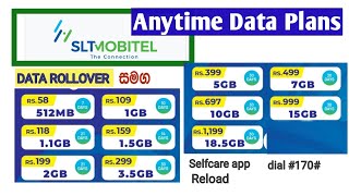 Mobitel anytime data packages  Rollover packages [upl. by Vevine]