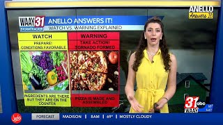 Anello Answers It Tornado Watch vs Warning Explained [upl. by Alicec278]