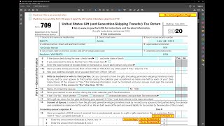 IRS Form 709 Gift and GST Tax [upl. by Philan]