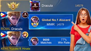 I FINALLY MET BEST ALUCARD IN THE WORLD 😱 TOP 1 GLOBAL ALUCARD 👑  DRACULA x YUZUKE 🔥 [upl. by Alleacim]