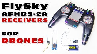 Drone Receivers for FlySky options AFHDS2A [upl. by Eimrots508]