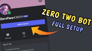 Hindi  How to setup zerotwo bot  Zero two bot setup [upl. by Gibbon]