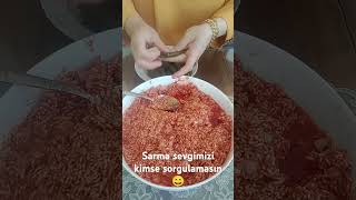 Zeytinyağlı yaprak sarma 😋 siz nasıl seversiniz 🤔 yemektarifleri food [upl. by Nnailuj]