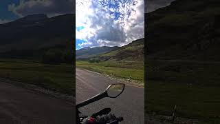 The Fields of kashmir ktm automobile indiantouristdestination solobiketrip gopro bike [upl. by Refinaj]