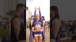 Double full basket🔥🙌 cheerleading cheer stunt cheerfamily fit fitness weberstatecheer nike [upl. by Gambrill]