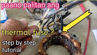 Thermal fuse problem paano mag palit ng fuse sa electric fanJM TUTORIAL [upl. by Annyrb573]