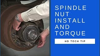 How to properly install and torque an SKF spindle nut [upl. by Htevi928]