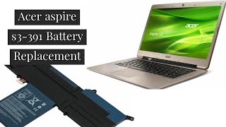 Acer Aspire S3 Battery replacement [upl. by Erminna]