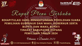 RAPAT PELNO TERBUKA  KOMISI PEMILIHAN UMUM KABUPATEN KUPANG [upl. by Ner769]