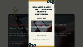 Aprilynne  Beginner Guide to YouTube From Zero to Monetized [upl. by Lorn]