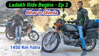 Road Trip to Ladakh  First time Ladakh  Delhi to Shimla in 24 hrs [upl. by Nannoc]