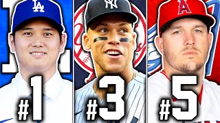 Ranking the TOP 50 Players in MLB for 2024 [upl. by Neyuq154]