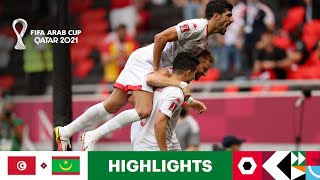 Tunisia v Mauritania  FIFA Arab Cup Qatar 2021  Match Highlights [upl. by Hennie]