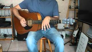 Cours  tuto  guitare simple pour OSEZ JOSEPHINE  tab Alain Bashung [upl. by Eleik779]