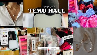 Huge Temu haul cute accessories temu viralshort viralvideo ytshort shorts short youtubeshort [upl. by Angela]