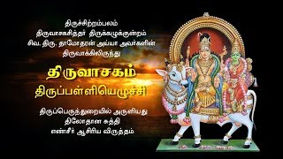 Thirupalliyezhuchi  திருப்பள்ளியெழுச்சி  Thiruvasagam  SivaDhamodharan Iyya  Bakthi TV [upl. by Naujud202]