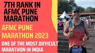 AFMC Pune Full Marathon Review  Pune Marathon 2023  7th Rank in My Age Group [upl. by Zurn254]