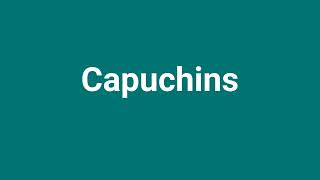 Capuchins Meaning and Pronunciation [upl. by Linoel873]