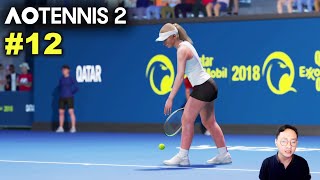 Swiatek vs Alexandrova  AO TENNIS 2 Simulation Gameplay 12 wCommentary [upl. by Ahsila]