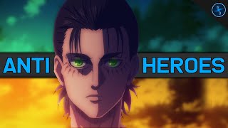 Top 10 AntiHeroes in Anime RANKED [upl. by Airual]