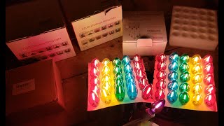 Clear Glass LED C7 Christmas Lights Comparison  TruTone JewelTone Bulbs Amazon SUNSGNE Konictom [upl. by Eiramadnil]