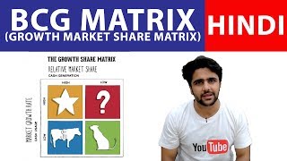 BCG Matrix Growth Market Share Matrix  Hindi [upl. by Jacky]