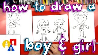 How To Draw A Boy And A Girl [upl. by Manoop]