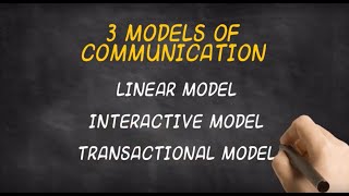 The 3 Models of Communication [upl. by Sparks]