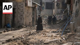 Parts of Jenin in ruins after Israeli operation in occupied West Bank [upl. by Wenz]