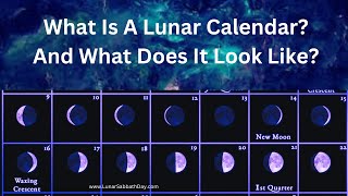 What Is A Lunar Calendar What does a Lunar Calendar look like [upl. by Ivah]