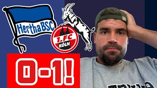 Hertha BSC  1 FC Köln 01 01 Analyse amp Spielernoten Große Chance vertan [upl. by Aleahs]