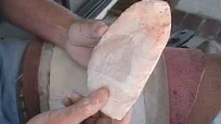 Flintknapping  Beginners Part 7 [upl. by Yatnuahs]