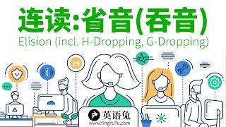 英语兔语音 连读 省音吞音喜欢偷懒的进来Elision HDropping GDropping [upl. by Huntlee505]