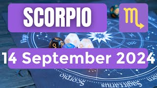 Scorpio horoscope  Scorpio Horoscope for Today 14 September 2024 [upl. by Vandyke]