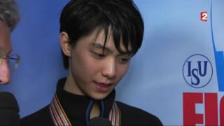 Yuzuru Hanyu French TV Interview  World Figure Skating Championships 2017 羽生結弦 [upl. by Nielson]