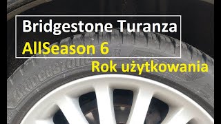 Całoroczne premium po roku  Bridgestone Turanza AllSeason 6  17k km [upl. by Nivlam]