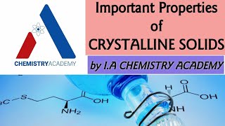 Properties of Crystalline Solids Polymorphism and Isomorphism Anisotropy in Crystalline Solids [upl. by Poliard]