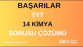 14 TYT Kimya Sorusu  Ancak Yetiştirebildim [upl. by Ynaffyt85]