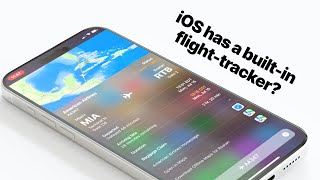 How to use the builtin flight tracker on iOS [upl. by Sonja]