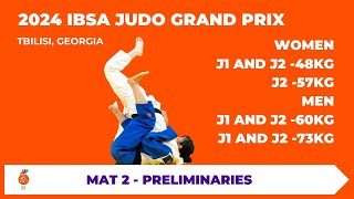 IBSA Judo Grand Prix Tbilisi 2024  Day 1 Mat 2 [upl. by Retsevel]