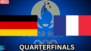 2024 PARIS OLYMPICS GERMANY vs FRANCE MENS HANDBALL QUARTERFINALS LIVE GAME CAST amp CHAT [upl. by Anihta]