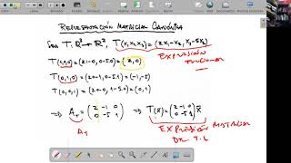 28  Matriz de una transformación lineal [upl. by Dellora]