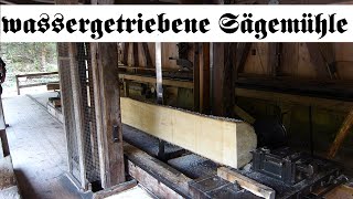 historische Maschinentechnik wassergetriebene Sägemühle [upl. by Morganstein327]