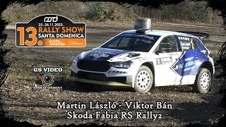 Rally Show Santa Domenica 2023  Martin László  Viktor Bán  Škoda Fabia RS Rally2 [upl. by Ainekahs]