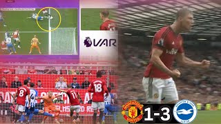 Man United vs Brighton 13 Highlights 🔥 Rasmus Hojlund goal vs Brighton [upl. by Odawa]