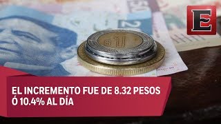 El salario mínimo en México sube a 8836 pesos a partir de 2018 [upl. by Aivatnuahs]