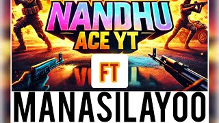 NANDHU ACE YT ft MANASILAYOO 🔥🔥  Nandhu Ace Yt  freefire foryou gaming manasilaayo music [upl. by Rudiger]