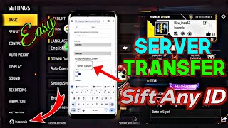 Free Fire Main ID Server Transfer Kaise kare  How to Transfer Id INDONESIA to INDIA Server in FF [upl. by Lehcim]