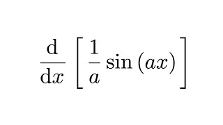 Derivative of 1asinax [upl. by Farleigh421]